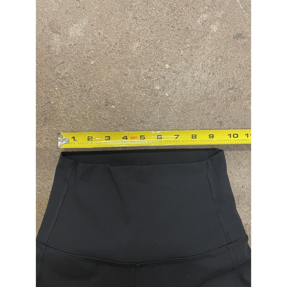Lululemon Leggings Womens 2 Black High Rise Mesh Panel Cropped Yoga Athletic - Picture 13 of 16